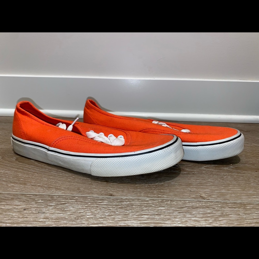 Orange off-brand vans size 8 shoes brand new - Picture 2 of 2